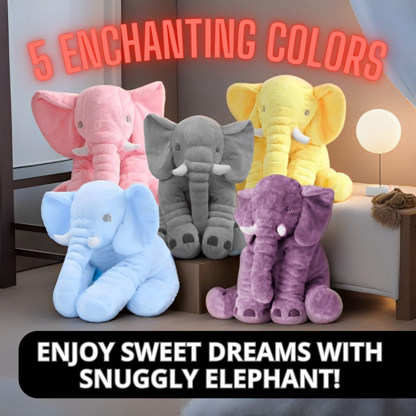 ElephantCuddle Pillow